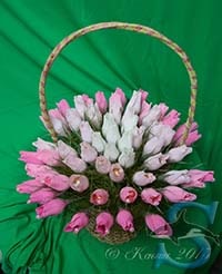 для подружки невесты корзинка с цветами Субмарина